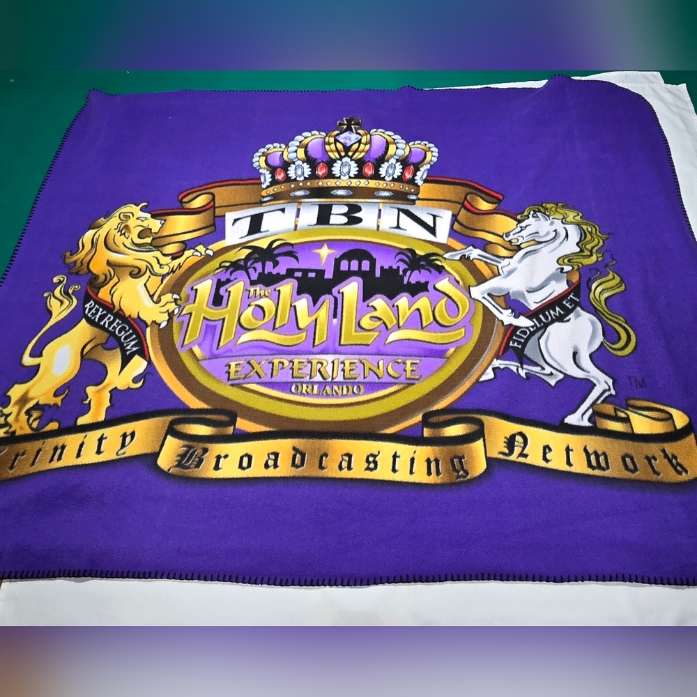 TBN The Holy Land Experience Orlando Defunct Amusement park fleece Blanket